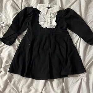 Baby black and white formal dress